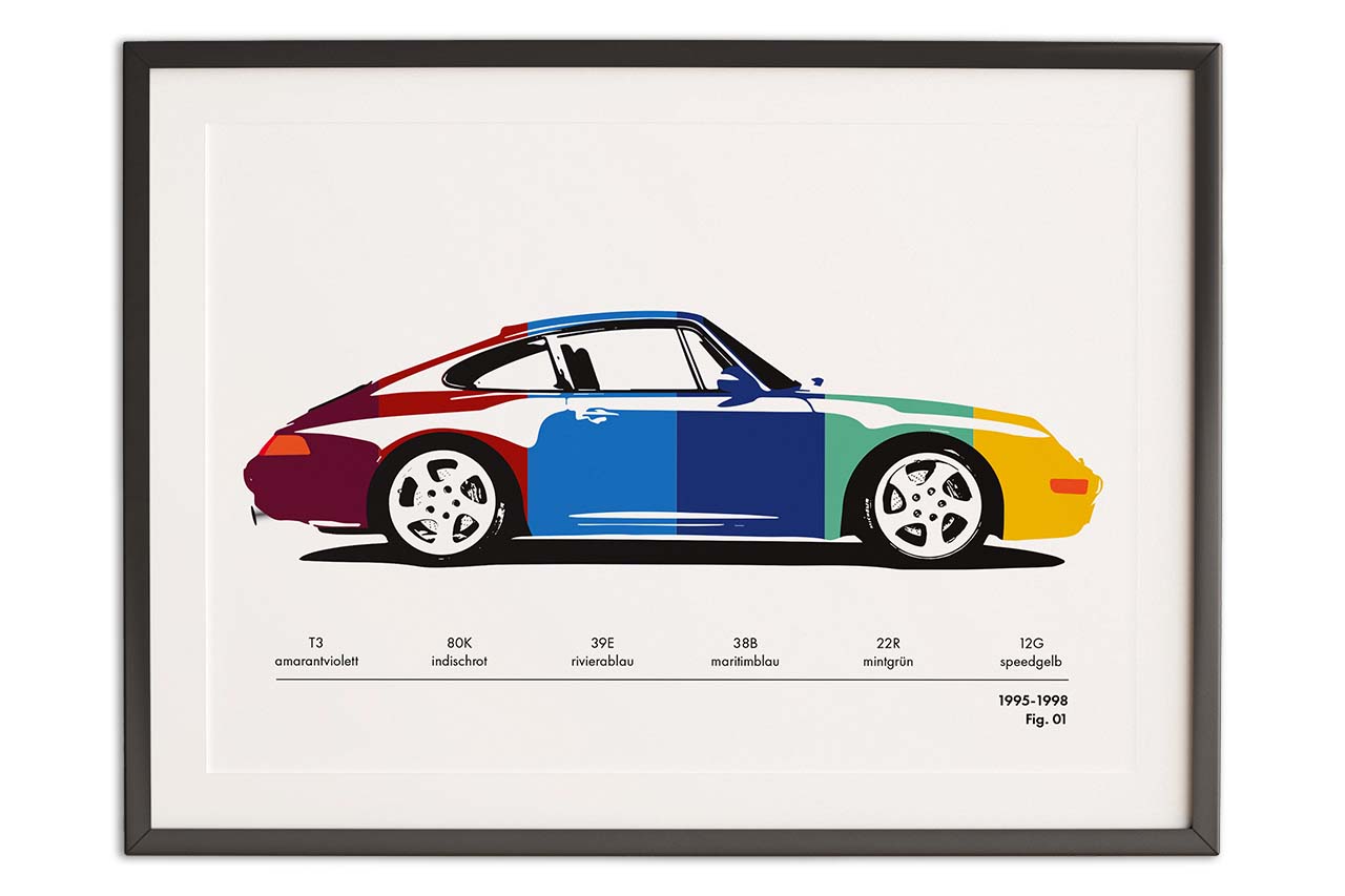 Porsche 993 Color Codes Print